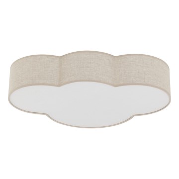 Brilagi - Taklampa för barnrum NIMBUS 4xE27/15W/230V 46x63 cm beige