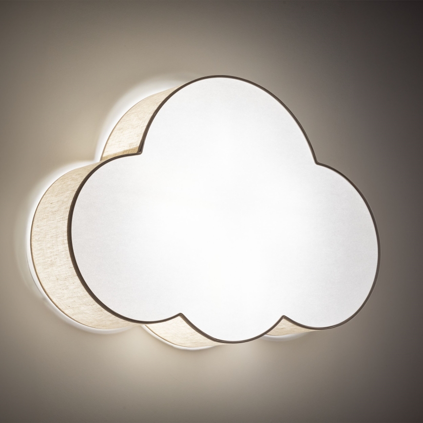BRILAGI - Taklampa för barnrum NIMBUS 4xE27/15W/230V 46x63 cm beige