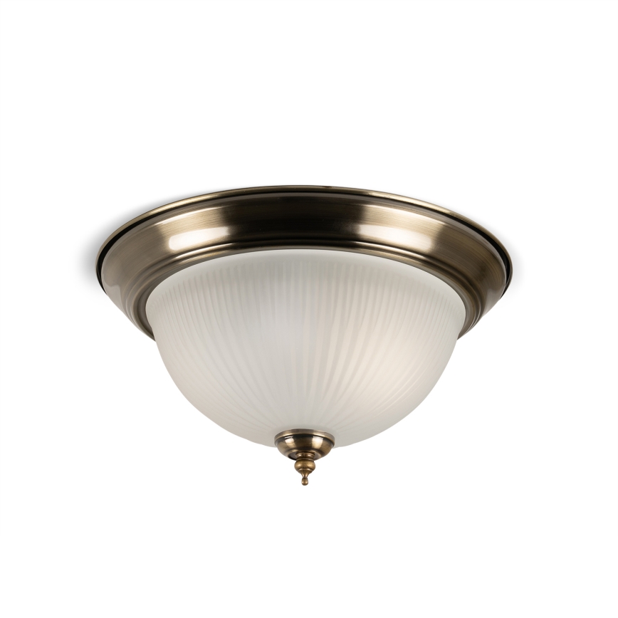 BRILAGI - Taklampa FRESCO 2xE27/40W/230V Ø 28 cm, mässing