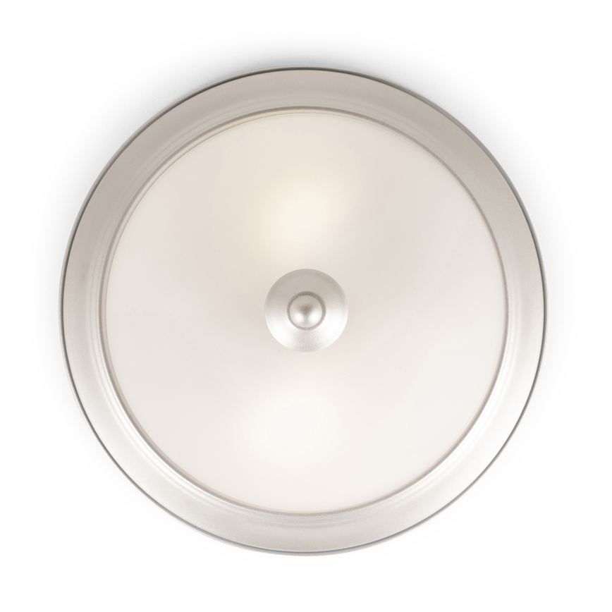 BRILAGI - Taklampa FRESCO 2xE27/40W/230V Ø 28 cm mattkrom