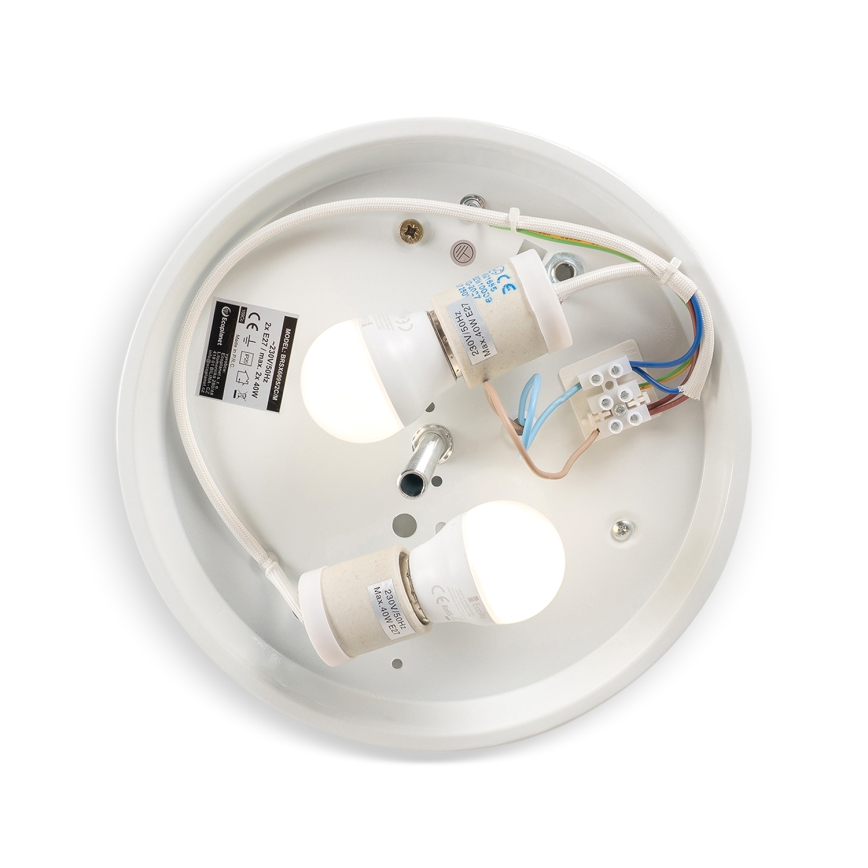 BRILAGI - Taklampa FRESCO 2xE27/40W/230V Ø 30 cm brons