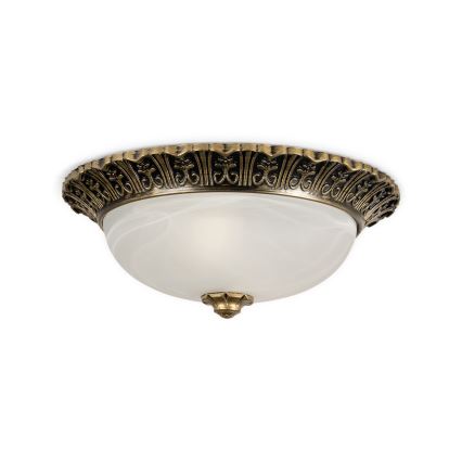 BRILAGI - Taklampa FRESCO 2xE27/40W/230V Ø 30 cm guldfärgad