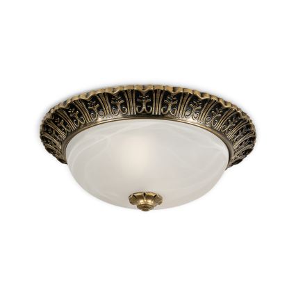 BRILAGI - Taklampa FRESCO 2xE27/40W/230V Ø 30 cm guldfärgad