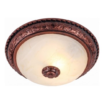 Brilagi - Taklampa FRESCO 2xE27/40W/230V Ø 30 cm koppar