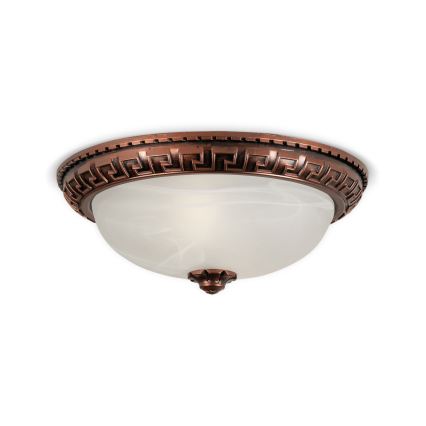 BRILAGI - Taklampa FRESCO 2xE27/40W/230V Ø 30 cm koppar