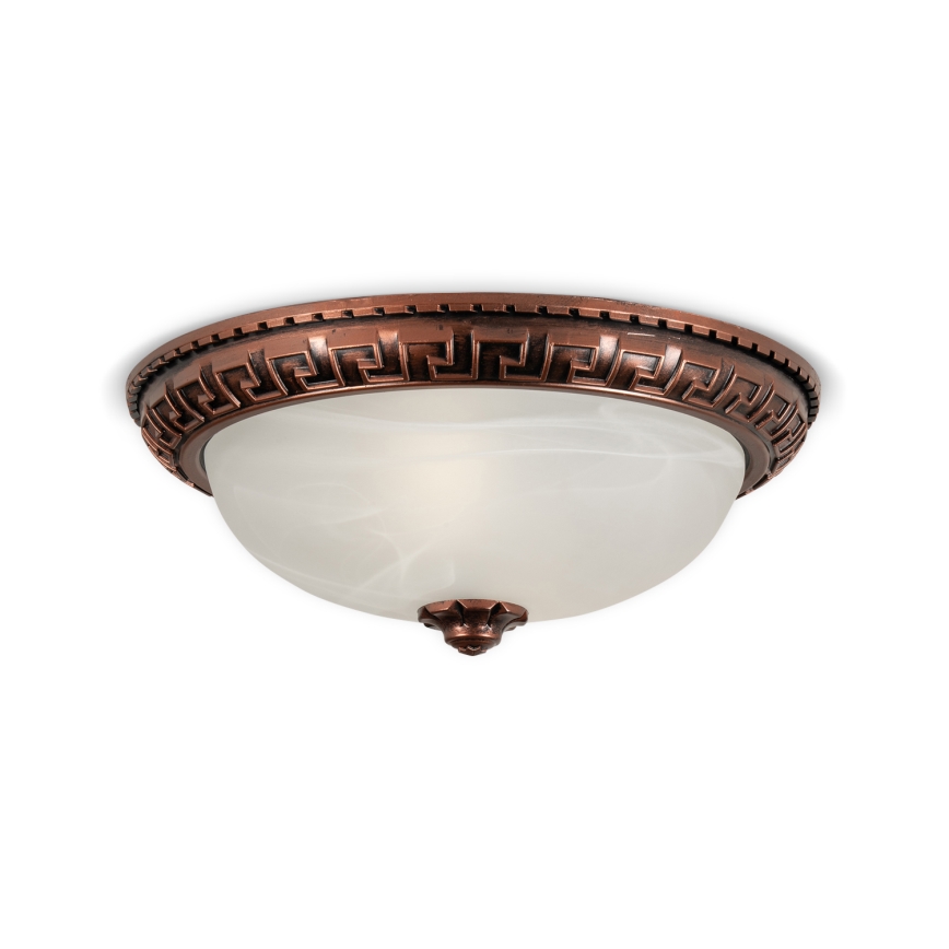 BRILAGI - Taklampa FRESCO 2xE27/40W/230V Ø 30 cm koppar