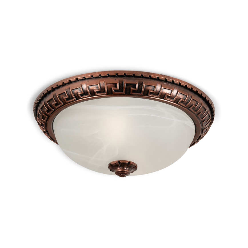 BRILAGI - Taklampa FRESCO 2xE27/40W/230V Ø 30 cm koppar