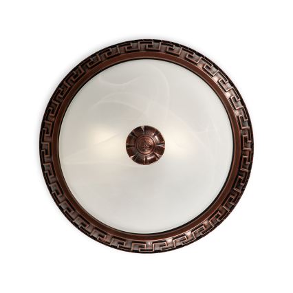 BRILAGI - Taklampa FRESCO 2xE27/40W/230V Ø 30 cm koppar