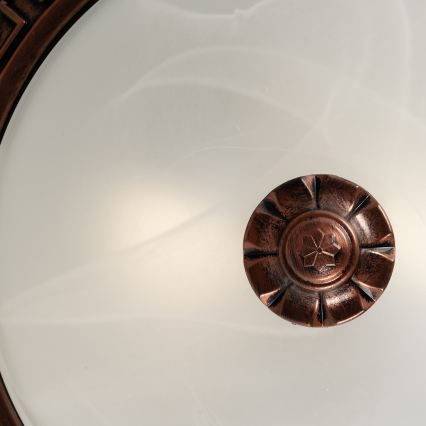 BRILAGI - Taklampa FRESCO 2xE27/40W/230V Ø 30 cm koppar