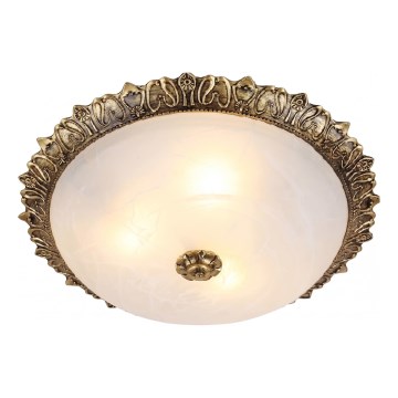 Brilagi - Taklampa FRESCO 2xE27/40W/230V, Ø 30 cm, mässing