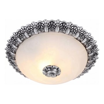 Brilagi - Taklampa FRESCO 2xE27/40W/230V Ø 30 cm silverfärgad
