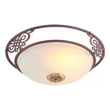 Brilagi - Taklampa FRESCO 2xE27/40W/230V Ø 43 cm, brun