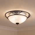 BRILAGI - Taklampa FRESCO 3xE27/40W/230V Ø 48 cm brun
