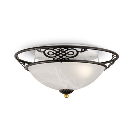 BRILAGI - Taklampa FRESCO 3xE27/40W/230V Ø 48 cm brun