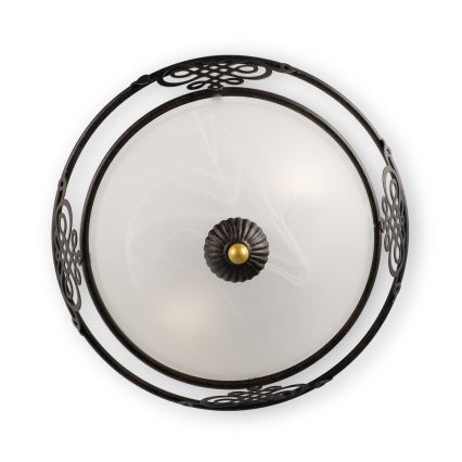 BRILAGI - Taklampa FRESCO 3xE27/40W/230V Ø 48 cm brun