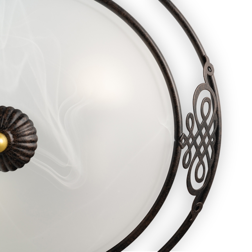 BRILAGI - Taklampa FRESCO 3xE27/40W/230V Ø 48 cm brun