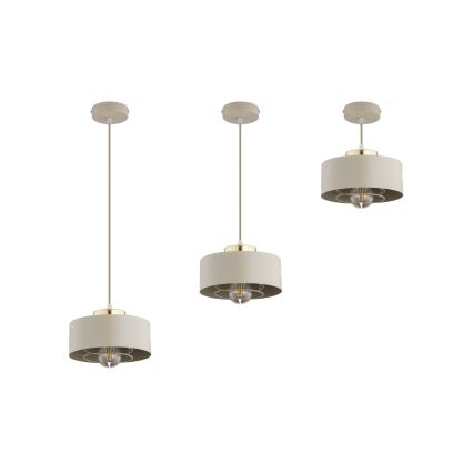 Brilagi - Taklampa med kabel SPRING 1xE27/60W/230V Ø 20 cm beige/guld