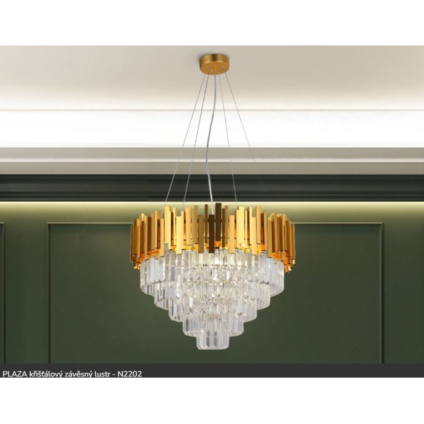 Brilagi - Taklampa med kabelupphängning PLAZA 9xE14/40W/230V