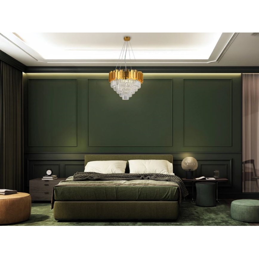 Brilagi - Taklampa med kabelupphängning PLAZA 9xE14/40W/230V