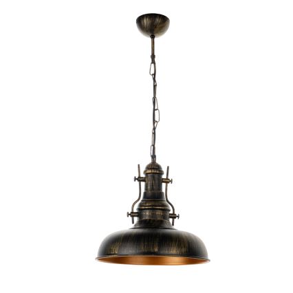 Brilagi - Taklampa med kedja PYRONIC 1xE27/40W/230V Ø 32 cm brons/patina