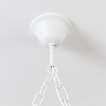 Brilagi - Taklampa med kedja QUEEN 4xE14/40W/230V bok/krämvit