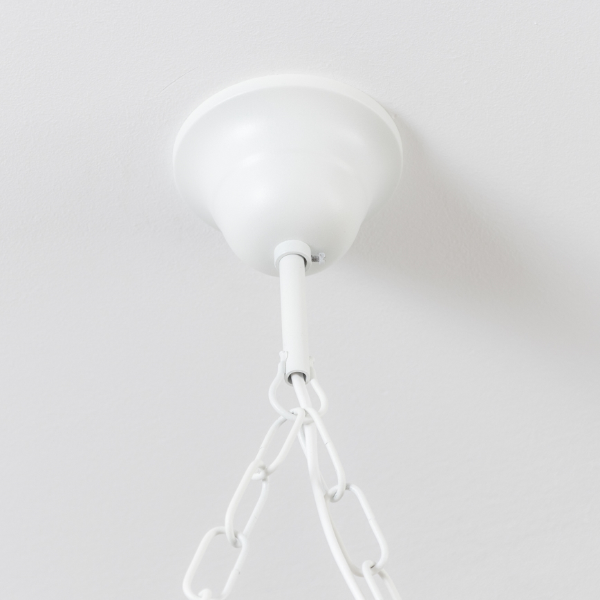 Brilagi - Taklampa med kedja QUEEN 4xE14/40W/230V bok/krämvit