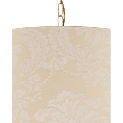 BRILAGI - Taklampa med kedja SONIA 3xE27/15W/230V Ø 56 cm krämvit/patina