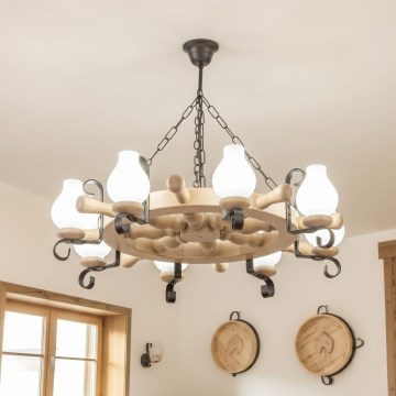 Brilagi - Taklampa med kedja TIMONA 8xE14/40W/230V ek