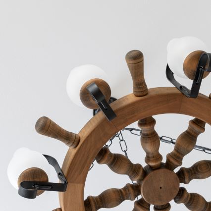 Brilagi - Taklampa med kedja TIMONA 8xE14/40W/230V Ø 70 cm bok