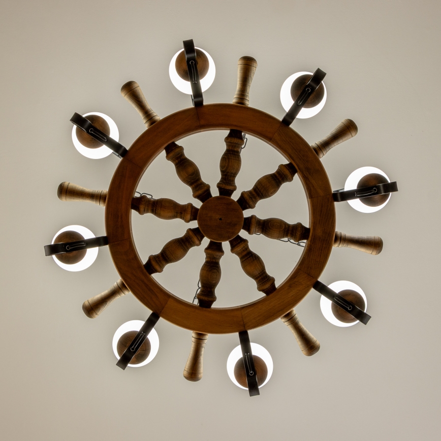 Brilagi - Taklampa med kedja TIMONA 8xE14/40W/230V Ø 70 cm bok