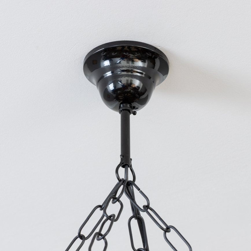 Brilagi - Taklampa med kedja TIMONA 8xE14/40W/230V Ø 70 cm bok