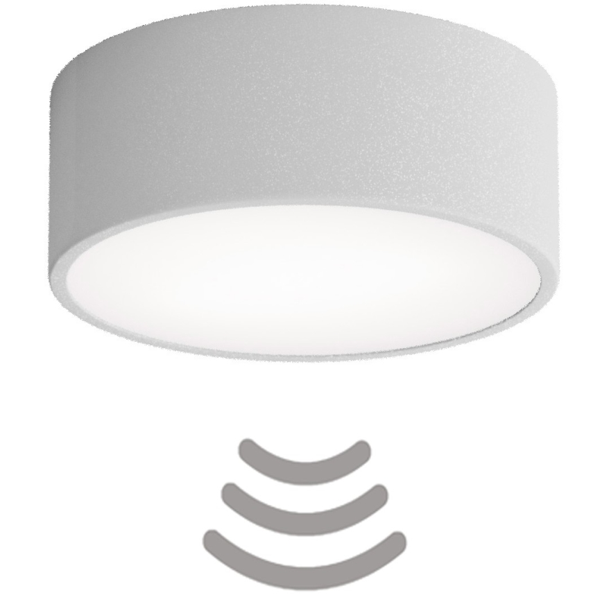 Brilagi - Taklampa med sensor CLARE 1xE27/40W/230V diameter 20 cm grå