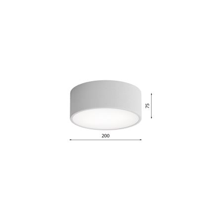 Brilagi - Taklampa med sensor CLARE 1xE27/40W/230V diameter 20 cm grå