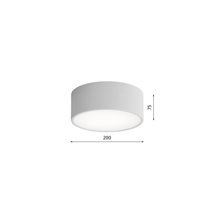 Brilagi - Taklampa med sensor CLARE 1xE27/40W/230V diameter 20 cm grå