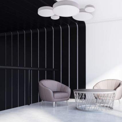 Brilagi - Taklampa med sensor CLARE 1xE27/40W/230V, Ø 20 cm, vit