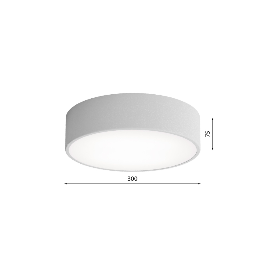Brilagi - Taklampa med sensor CLARE 2xE27/40W/230V diameter 30 cm grå