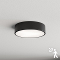 Brilagi - Taklampa med sensor CLARE 2xE27/40W/230V diameter 30 cm svart
