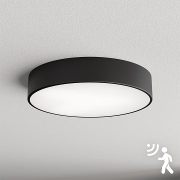 Brilagi - Taklampa med sensor CLARE 3xE27/40W/230V diameter 40 cm svart