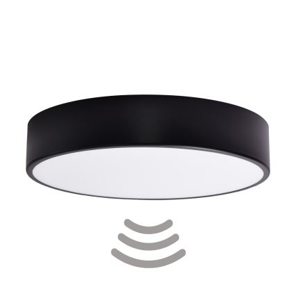 Brilagi - Taklampa med sensor CLARE 3xE27/40W/230V diameter 40 cm svart