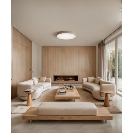 Brilagi - Taklampa med sensor CLARE 5xE27/40W/230V diameter 60 cm beige