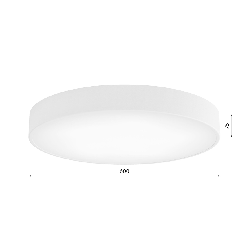 Brilagi - Taklampa med sensor CLARE 5xE27/40W/230V Ø 60 cm vit