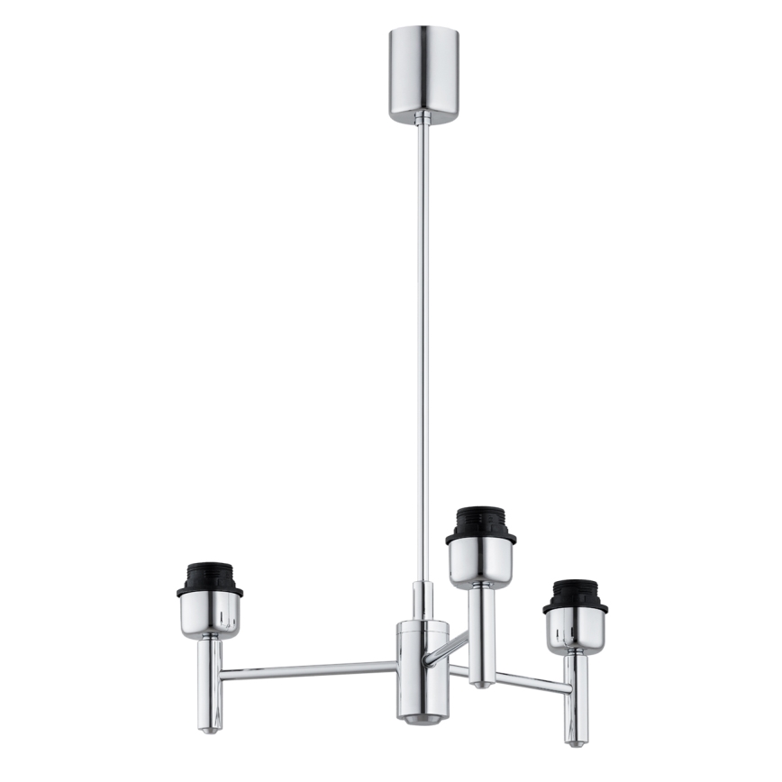 BRILAGI - Taklampa med stång MONTE 3xE27/60W/230V beige/polerad krom