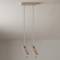 Brilagi - Taklampa med stång SELE 2xGU10/30W/230V beige