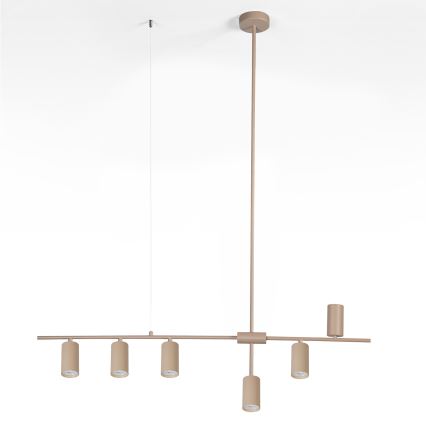 BRILAGI - Taklampa med vajer CRANE 6xGU10/30W/230V beige