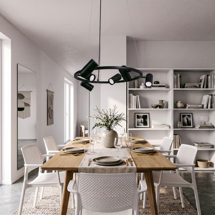 BRILAGI - Taklampa med vajer SELE 6xGU10/30W/230V svart
