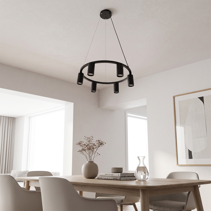 BRILAGI - Taklampa med vajer SELE 6xGU10/30W/230V svart