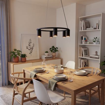 BRILAGI - Taklampa med vajer SELE 6xGU10/30W/230V svart