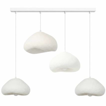 Brilagi - Taklampa med vajer WABI SABI 4xE27/40W/230V vit