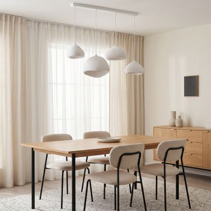 Brilagi - Taklampa med vajer WABI SABI 4xE27/40W/230V vit