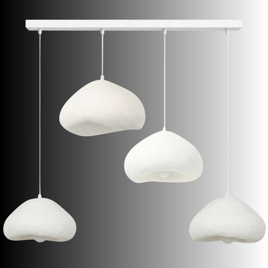Brilagi - Taklampa med vajer WABI SABI 4xE27/40W/230V vit